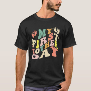 T-shirt Être maman Mon premier jour de la fête des mères e