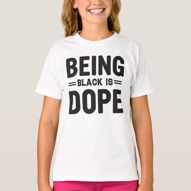 T-shirt Être Noir, c'est le Mois de l'histoire noire (Devant)