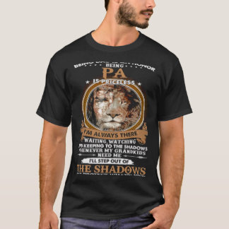 T-shirt Être papa est un honneur être Pa est inestimable