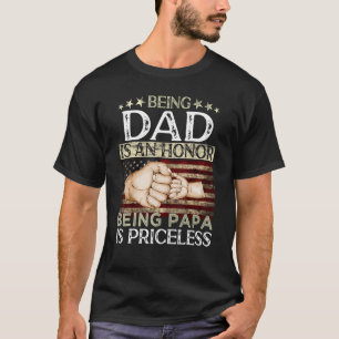 T-shirt Être Papa Est Un Honneur Être Papa Est Le Meilleur