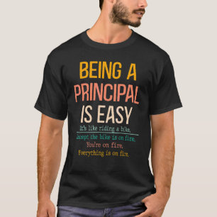 T-shirt Être Principal Est Facile Amusant Sarcastique Cita
