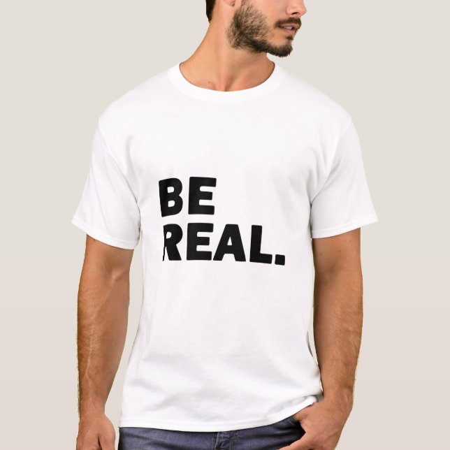 T-shirt Être Réel - Salle De Sport (Devant)