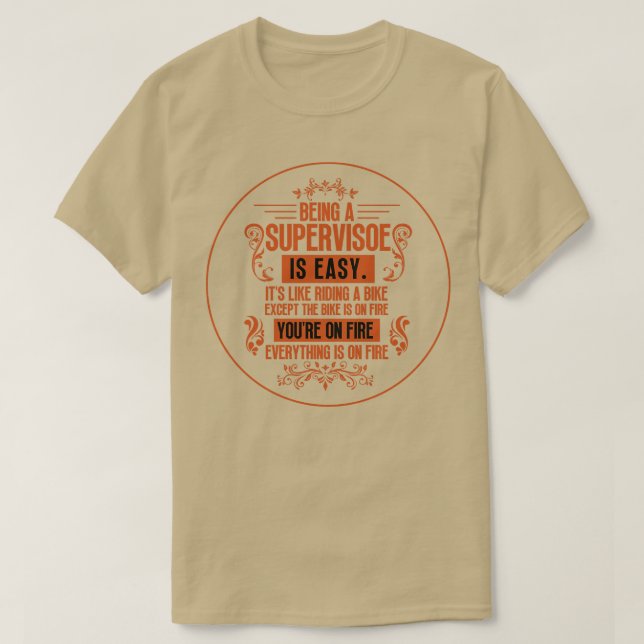 T-shirt Être superviseur 15 (Design devant)