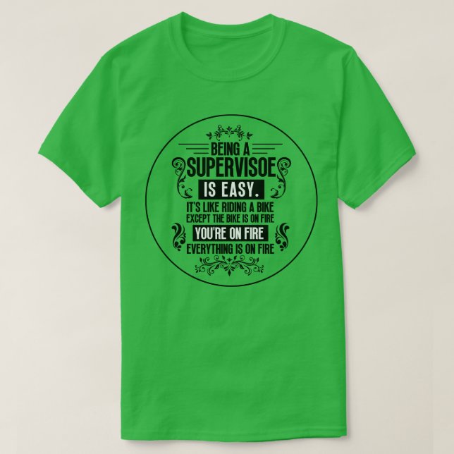 T-shirt Être superviseur 18 (Design devant)