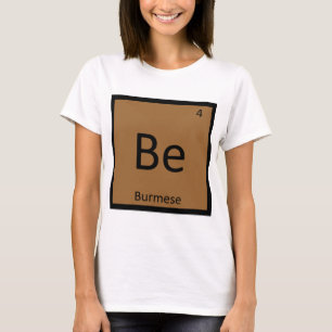 T-shirt Être - Symbole de l'élément chimique Python birman