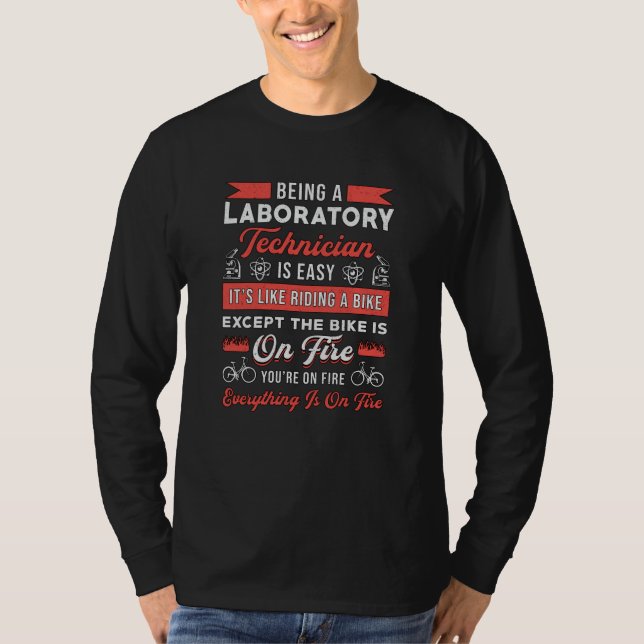 T-shirt Être Technicien De Laboratoire Science Lab Tech (Devant)