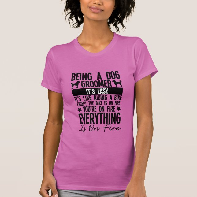 T-shirt Être un éleveur de chiens est facile (Devant)