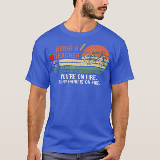 T-shirt Être un enseignant est facile C'est comme monter u