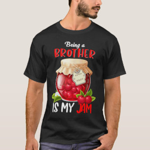 T-shirt Être un frère est ma confiture Mignonne Famille Fr