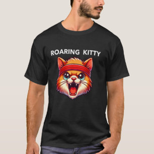T-shirt Être un Kitty Rugissant Le Stop Bandeau Orange Mèm