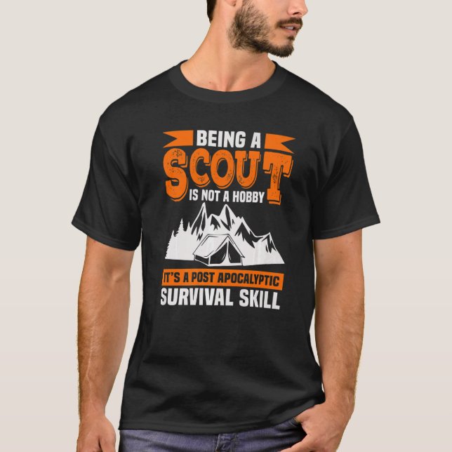 T-shirt Être Un Scout N'Est Pas Un Scoutisme Hobby (Devant)