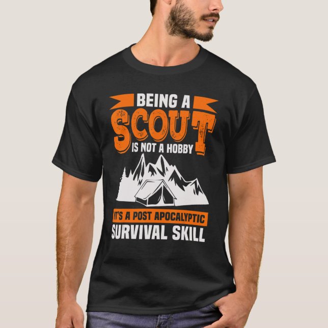 T-shirt Être Un Scout N'Est Pas Un Scoutisme Hobby (Devant)