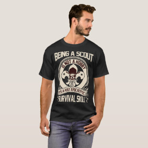 T-shirt être un scout n'est pas un skelet de compétence 