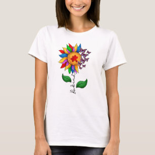 T-shirt Être un tournesol-Sensibilisation sur l'autisme