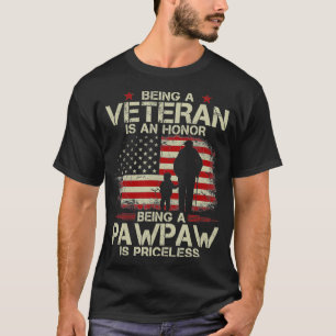 T-shirt Être Un Vétéran Est Un Honneur Être Un Pawpaw 