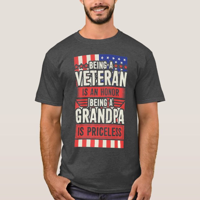 T-shirt Être Un Vétérinaire Est Un Honneur Être Un Grand-P (Devant)