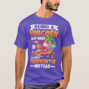 T-shirt Être une licorne était dur alors je suis devenu un