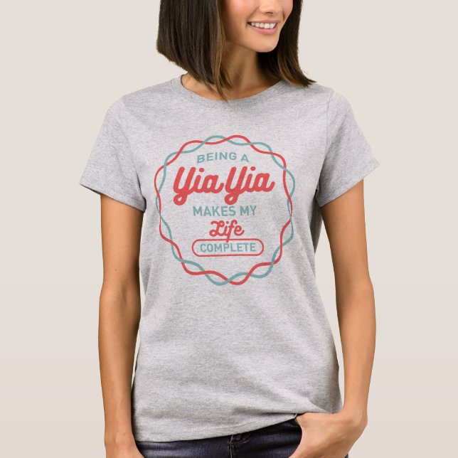 T-shirt Être Yia Yia (Devant)