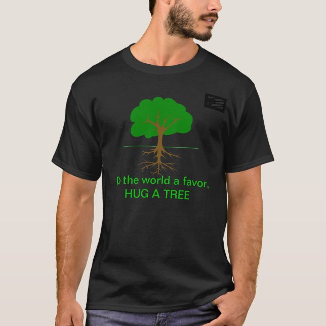 T-shirt étreignez un arbre (Devant)