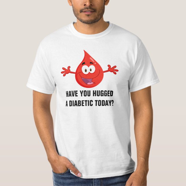 T-shirt Étreignez un diabétique (Devant)