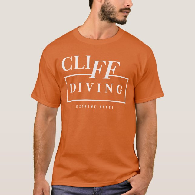 T-shirt Etreme Sport Cliff Diving boy (Devant)
