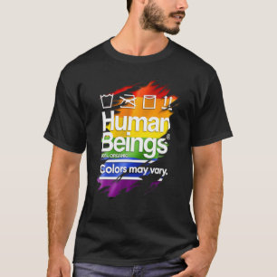 T-shirt Êtres Humains 100 Couleurs Organiques Peuvent Vari