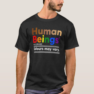T-shirt Êtres humains 100 Couleurs organiques peuvent vari