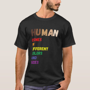 T-shirt Êtres humains Couleurs mai Vary LGBT Égalité Noir