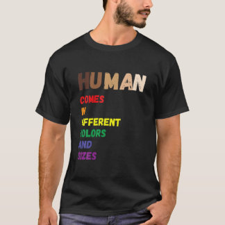 T-shirt Êtres humains Couleurs mai Vary LGBT Égalité Noir 