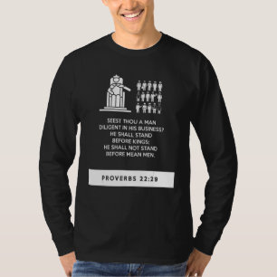 T-shirt étude biblique des proverbes Proverbes 22 29