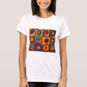 T-shirt Étude de couleur des cercles Carré par Kandinsky