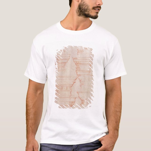 T-shirt Étude de W.18v des capitaux de colonne (Devant)