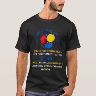 T-shirt Étude géométrique Bauhaus abstraite n° 5 - Moderni