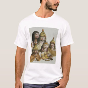 T-shirt Études des natifs américains (litho de couleur)