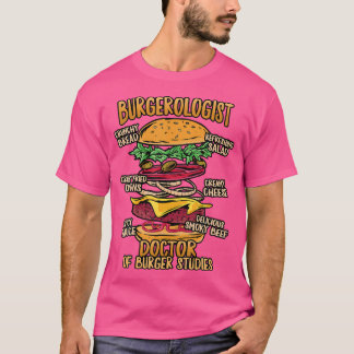 T-shirt Études Hamburger - Docteur En Études Burger Concep