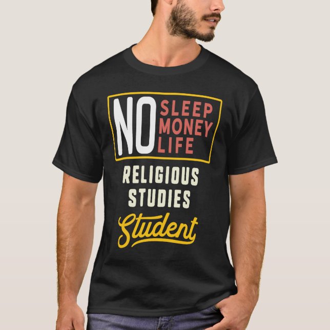 T-shirt Études religieuses Diplôme d'études majeures (Devant)