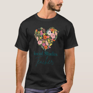 T-shirt Études sociales Enseignant Vie Éducateur Fête des 