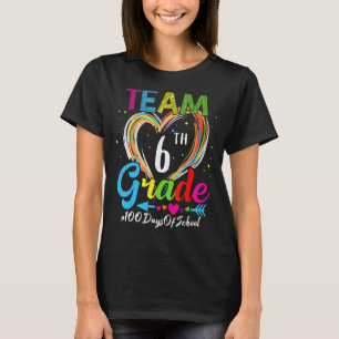 T-shirt Étudiant 100e jour Équipe 6e année Escadron 100 jo