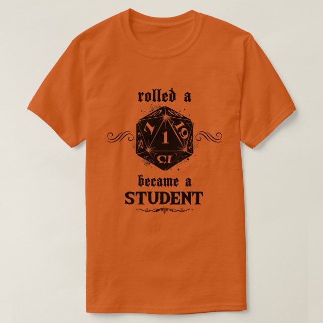 T-shirt Étudiant à roulement malchanceux (Design devant)