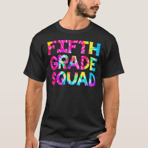 T-shirt Étudiant de 5e année de l'équipe Tie Dye Retourner