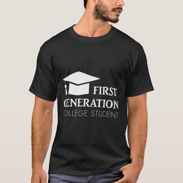 T-shirt Étudiant de première génération au collège - Unive (Devant)