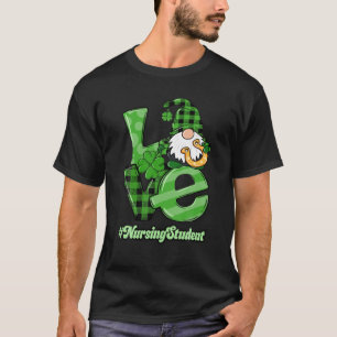 T-shirt Étudiant en soins infirmiers St. Patrick's Day Des