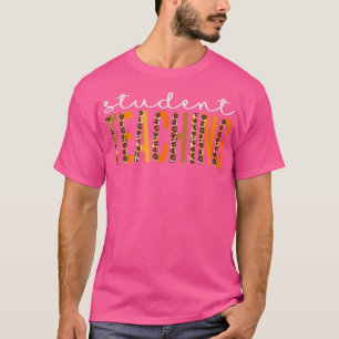 T-shirt Étudiant Enseignement léopard Squad mignon Automne