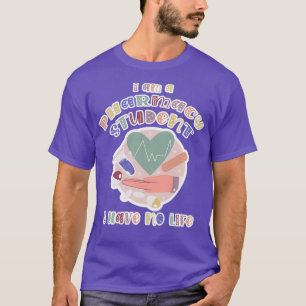 T-shirt Étudiant Je suis étudiant en pharmacie Je n'ai pas