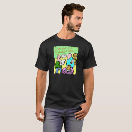 T-shirt Étudiant mûr lit un poème dans la classe de poteri