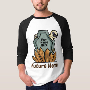 T-shirt Etudiante et personnalisable pierre tombale avec T