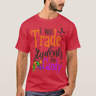 T-shirt Étudiants De Commerce Pour Candy Design Enseignant