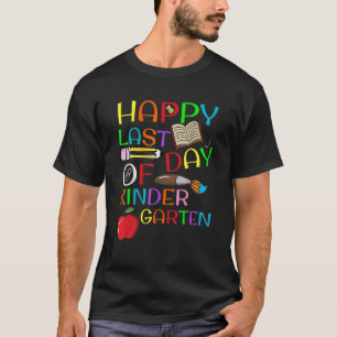 T-shirt Étudiants Professeur Joyeux Jour Dernier De La Mat