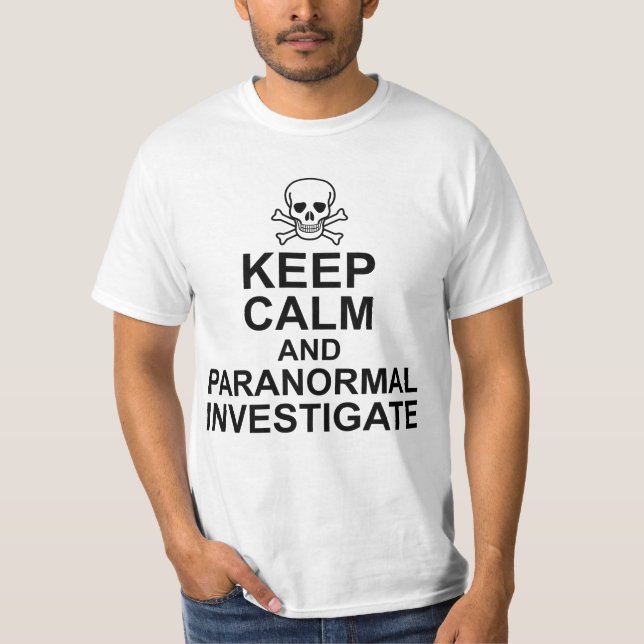 T-shirt Étudier le calme et le paranormal (Devant)