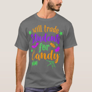 T-shirt Étudiera Les Étudiants À Candy Funny Halloween Par